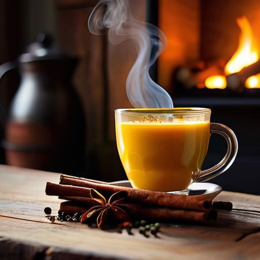 Warm Golden Hour Spice turmeric ginger tea.