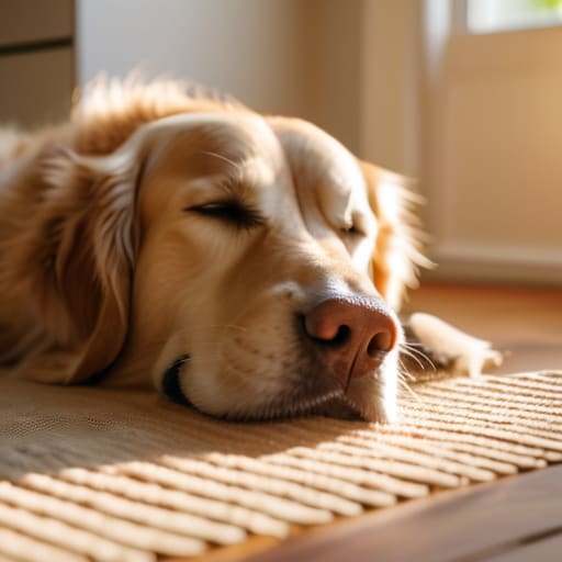 Dog finding that perfect snooze spot.