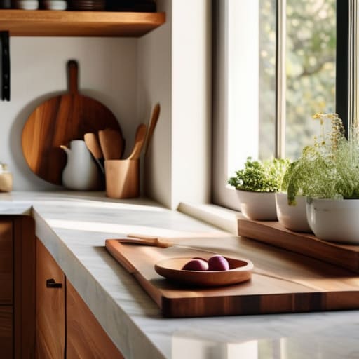 Organized kitchen prep for The Final Slice.