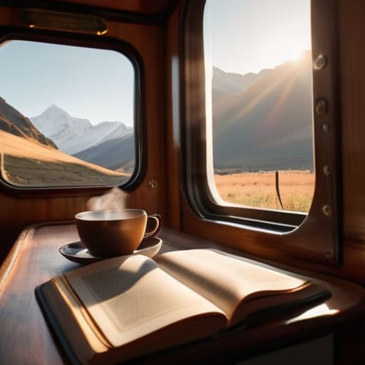Scenic train window view: The Tracks are Calling.